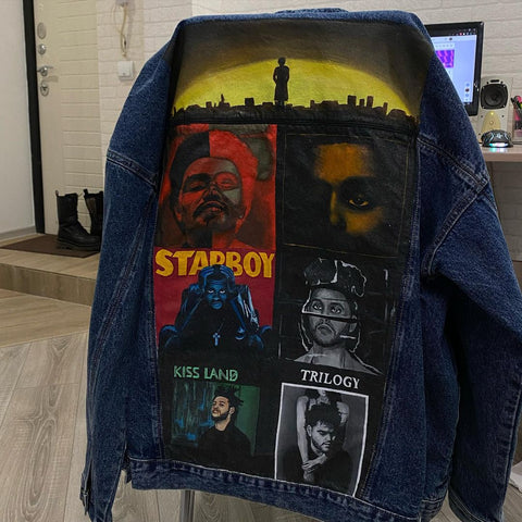 Weeknd Painted Denim Exclusive Limited Edition Jacket