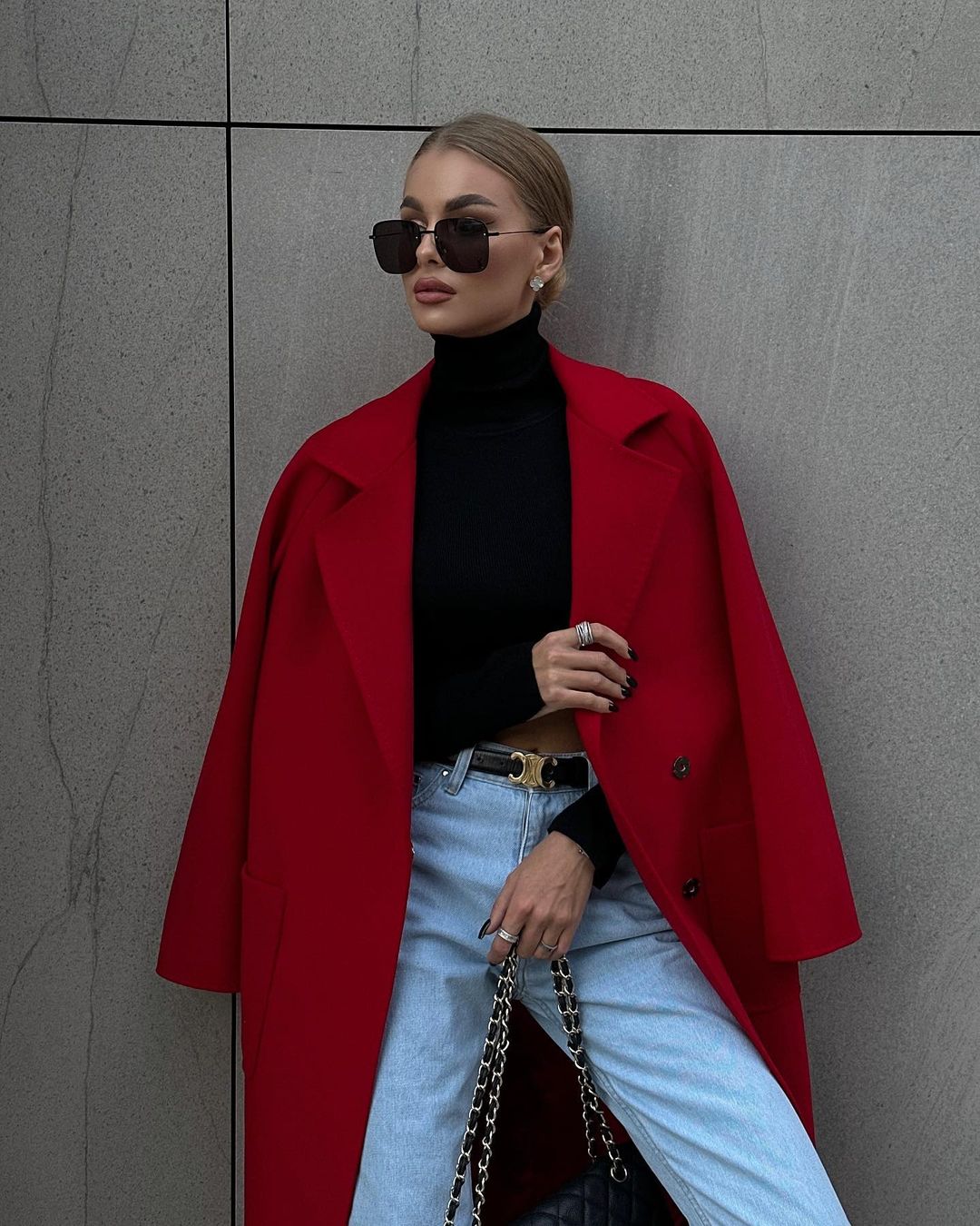 BlamGlam Luxury Red Overcoat