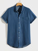 Dusty Blue Shirt| Shirts for men| BlamGlam