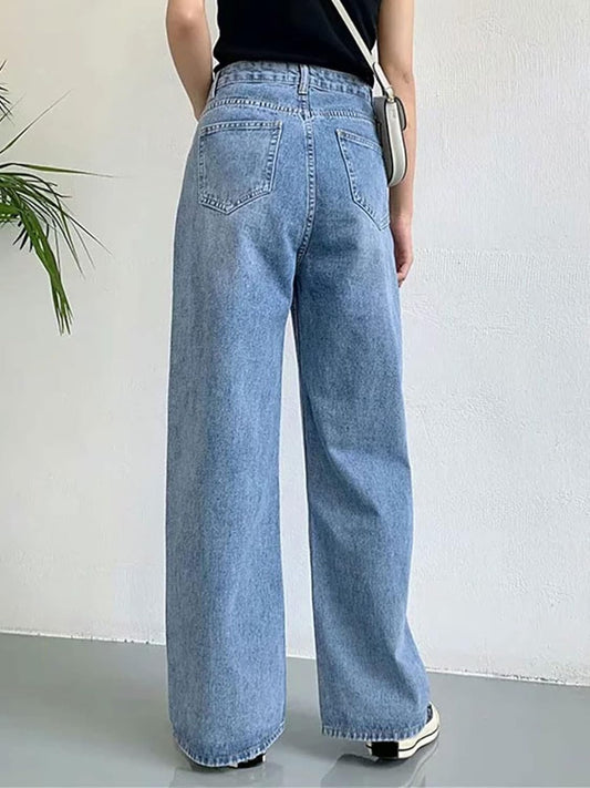 BlamGlam Women's High Waist Wide Leg Baggy Jeans | Y2K 90s Vintage Denim Pants | Retro Aesthetic, Comfortable Fit, Versatile Style, Durable Fabric, Trendy Throwback Fashion