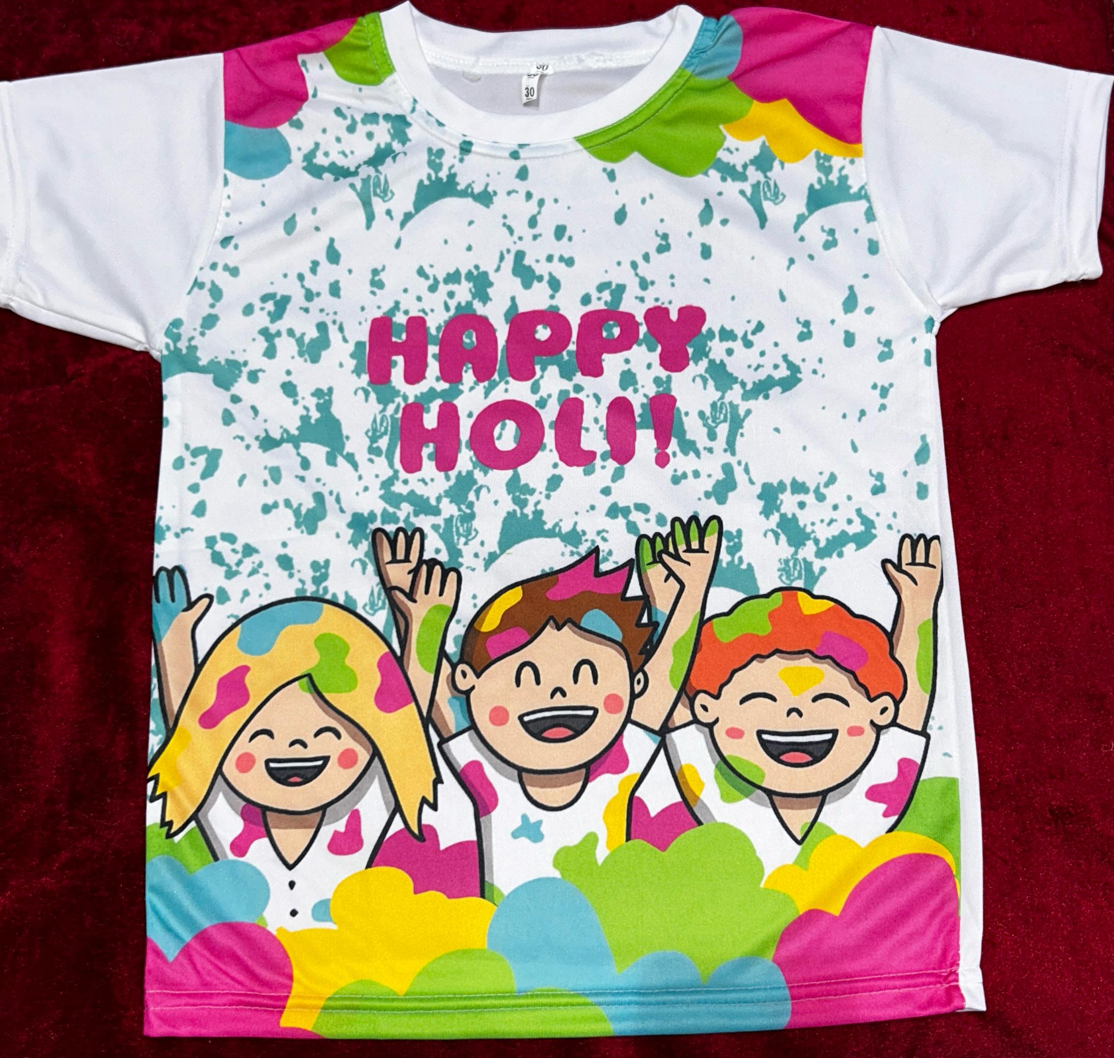 50 Pcs Special Holi Printed Tshirt Bundle