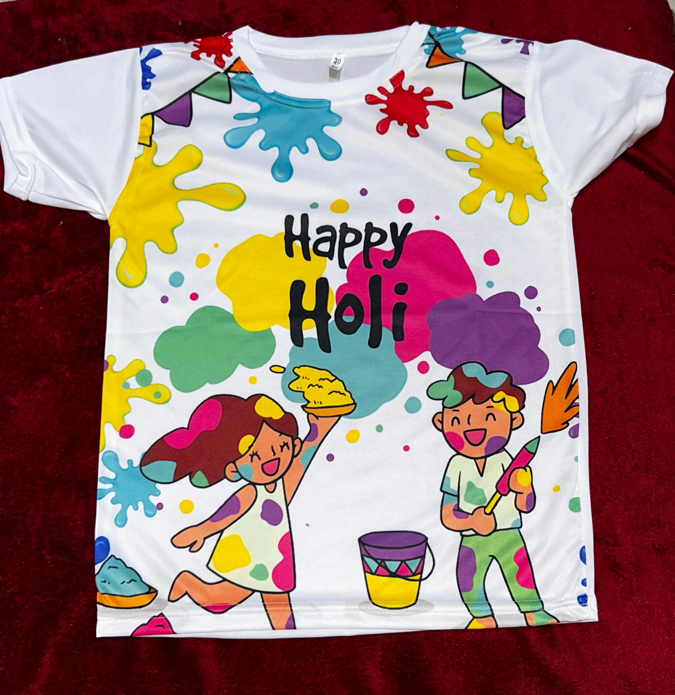 50 Pcs Special Holi Printed Tshirt Bundle