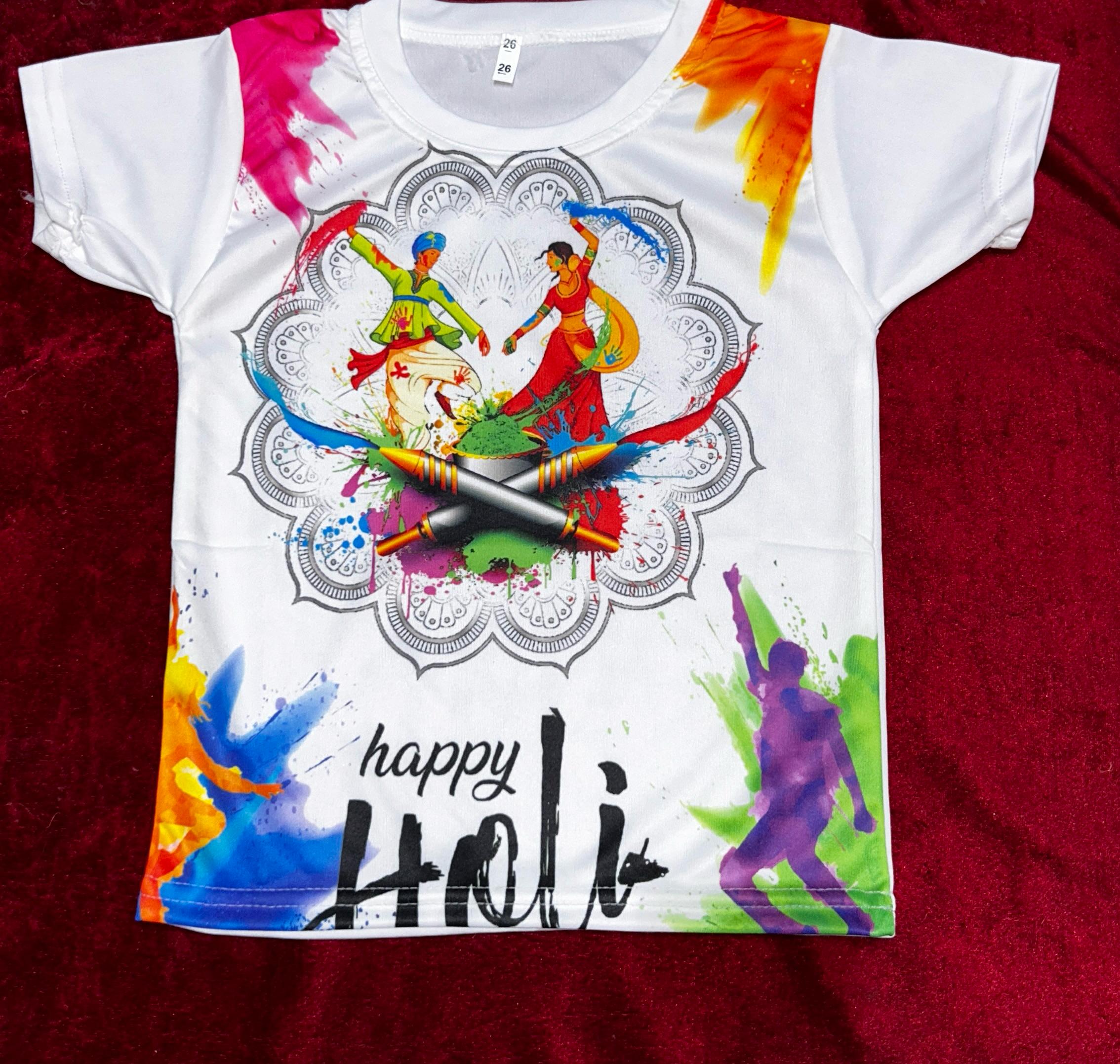 50 Pcs Special Holi Printed Tshirt Bundle