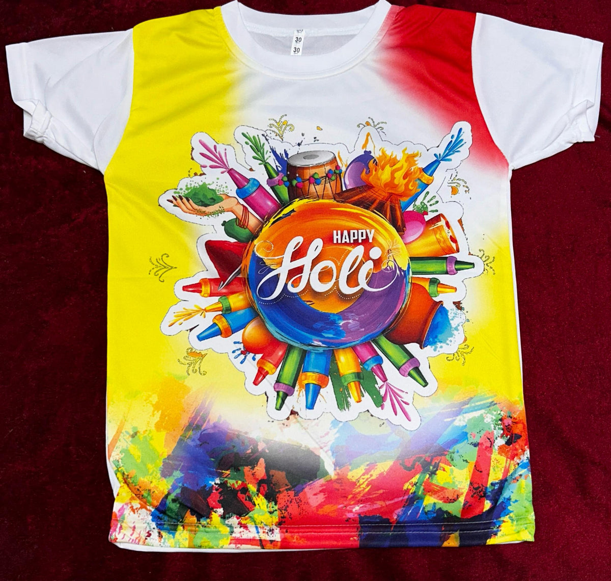 50 Pcs Special Holi Printed Tshirt Bundle