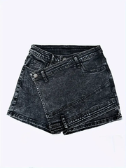 BLAMGLAM Premium Women Denim Skirt - Asymmetrical Design