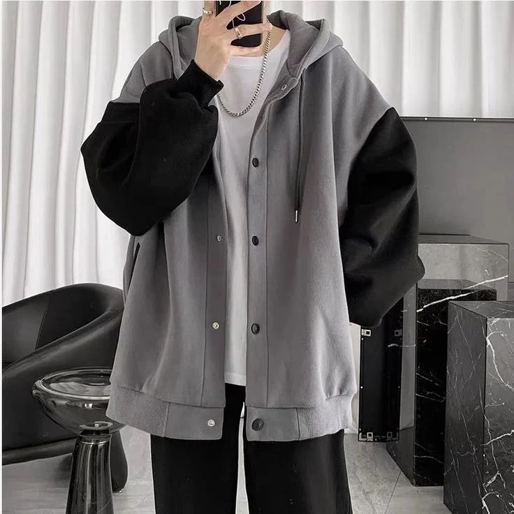 Grey and black jacket| BlamGlam